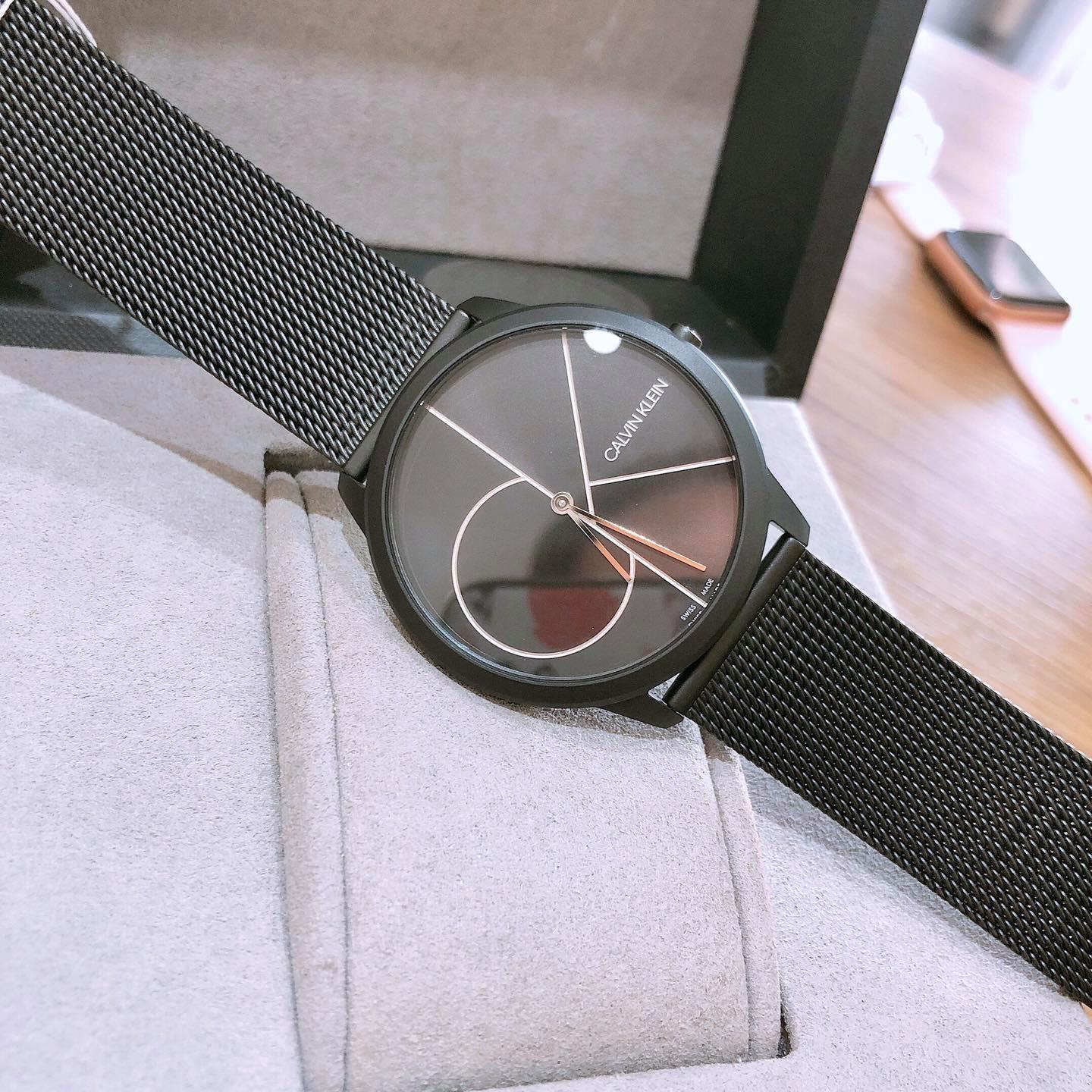 Calvin Klein CK Minimal Quartz Black K3M5T451 Đồng Hồ Nam