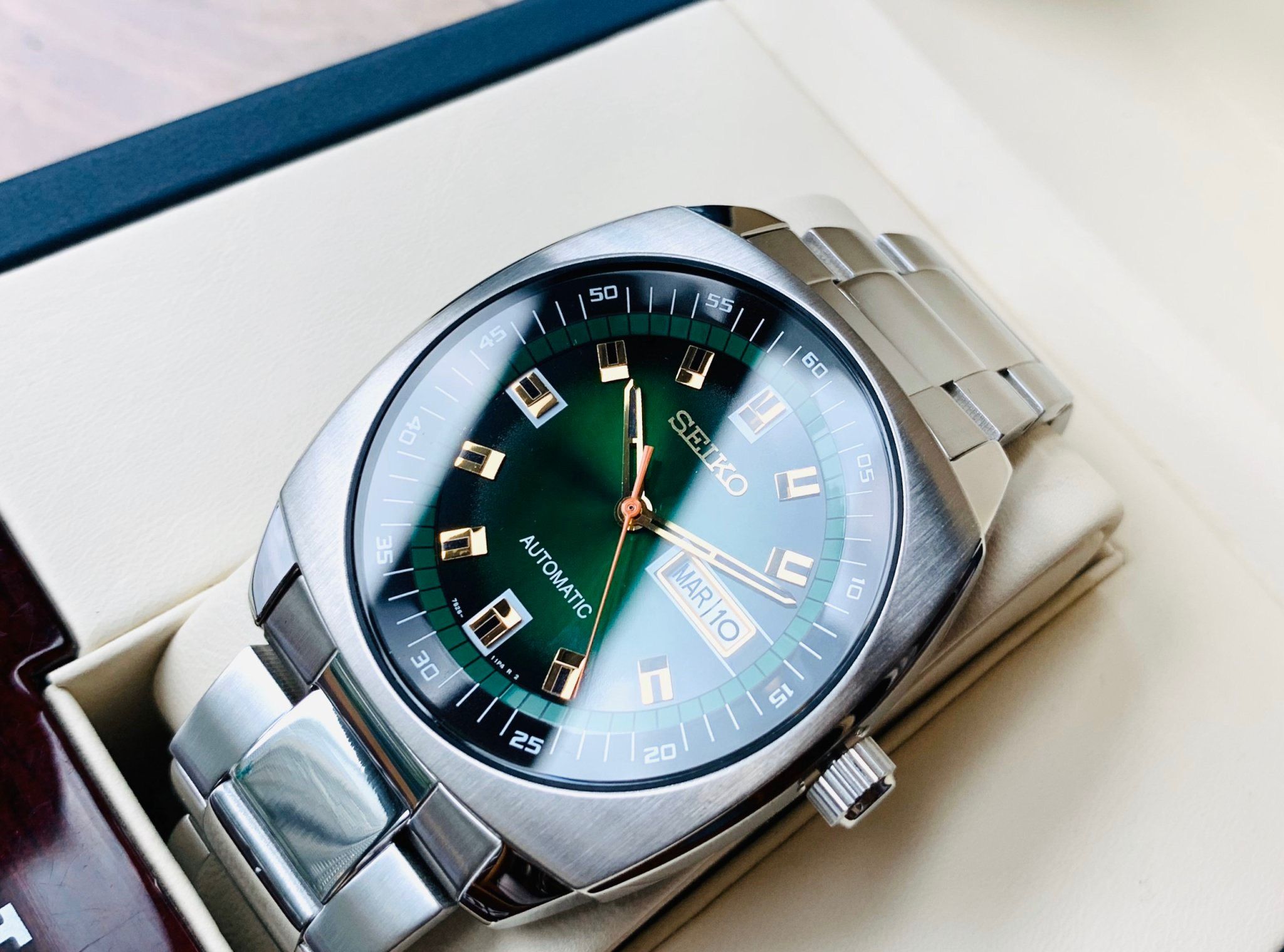 Seiko Recraft Automatic Green SNKM97 ( SNKM97K1 ) - Đồng Hồ Nam – PhongWatch