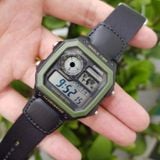 A - Casio AE1200WHB-1BVDF Xanh Quân Đội