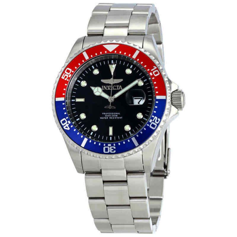 Invicta Pro Diver Retrograde GMT Quarz-Taucheruhr Mit Silbernem Zifferblatt 46994 200 M Herrenuhr