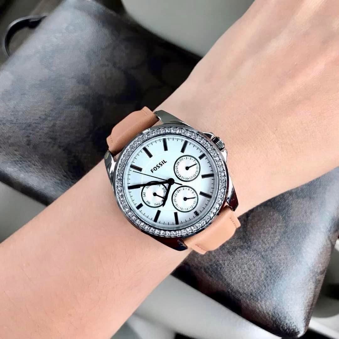 Fossil Quartz BQ3347 Janice Multifunction ng H N Ch nh
