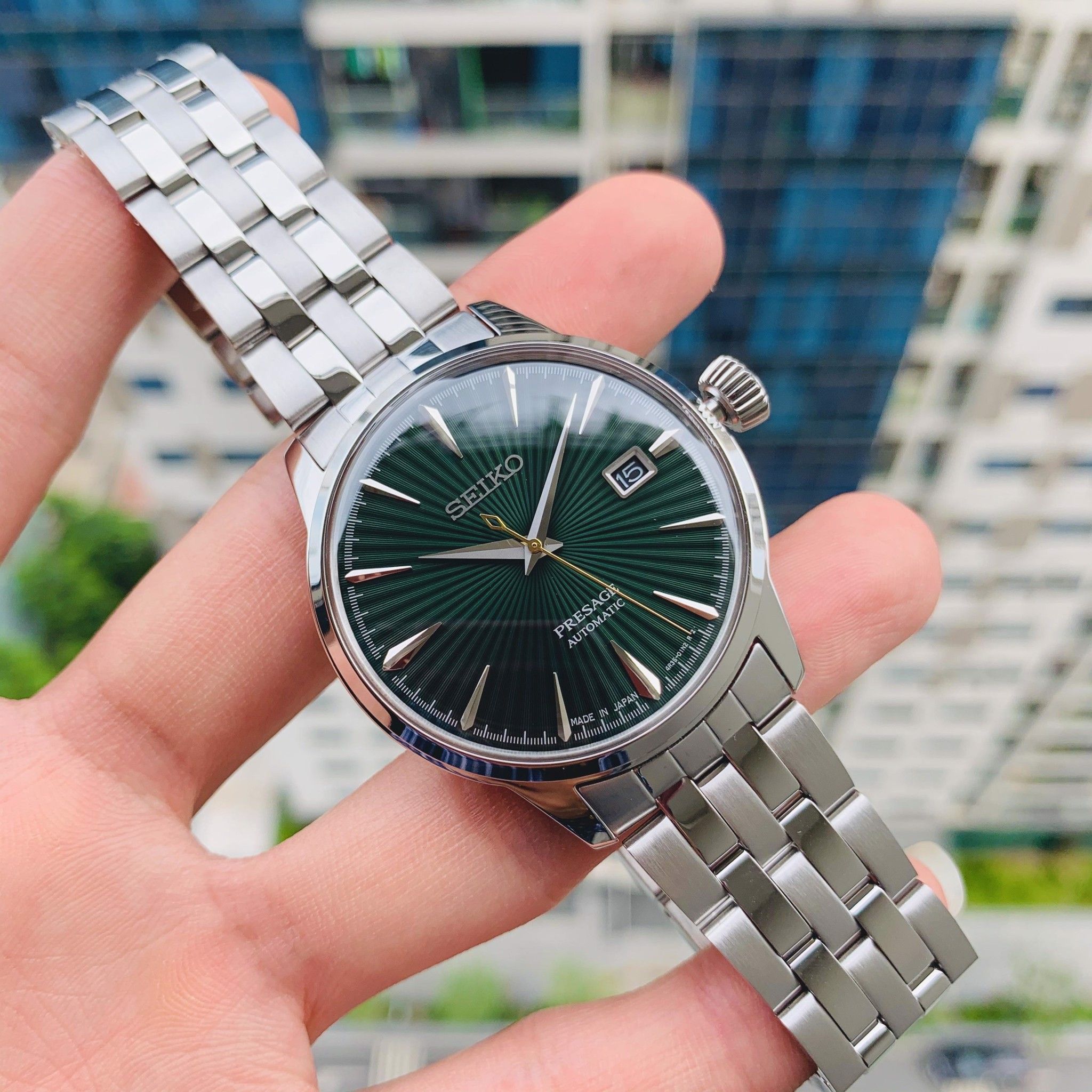 Seiko Cocktail Green SRPE15J1 ( SRPE15 ) - Chính Hãng Giá Tốt – PhongWatch