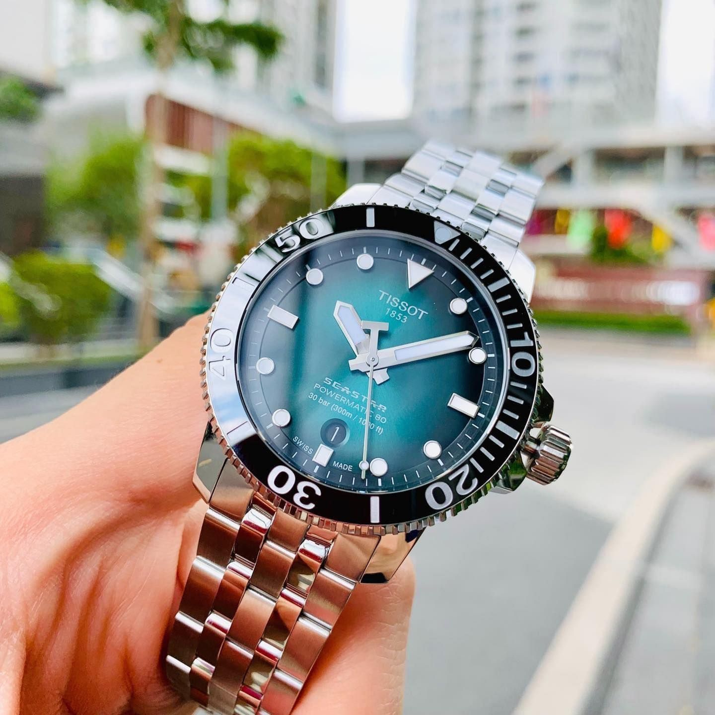 Tissot Seastar Powermatic 80 T120.407.11.091.01 ( T1204071109101 ...