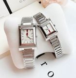 Gucci 111 Guccio White Dial Silver Tone Watch YA111501 - YA111302 - Đồng Hồ Cặp