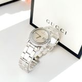Gucci 101L Diamond Mother Of Pearl Dial Silver Tone YA101510 - Đồng Hồ Nữ