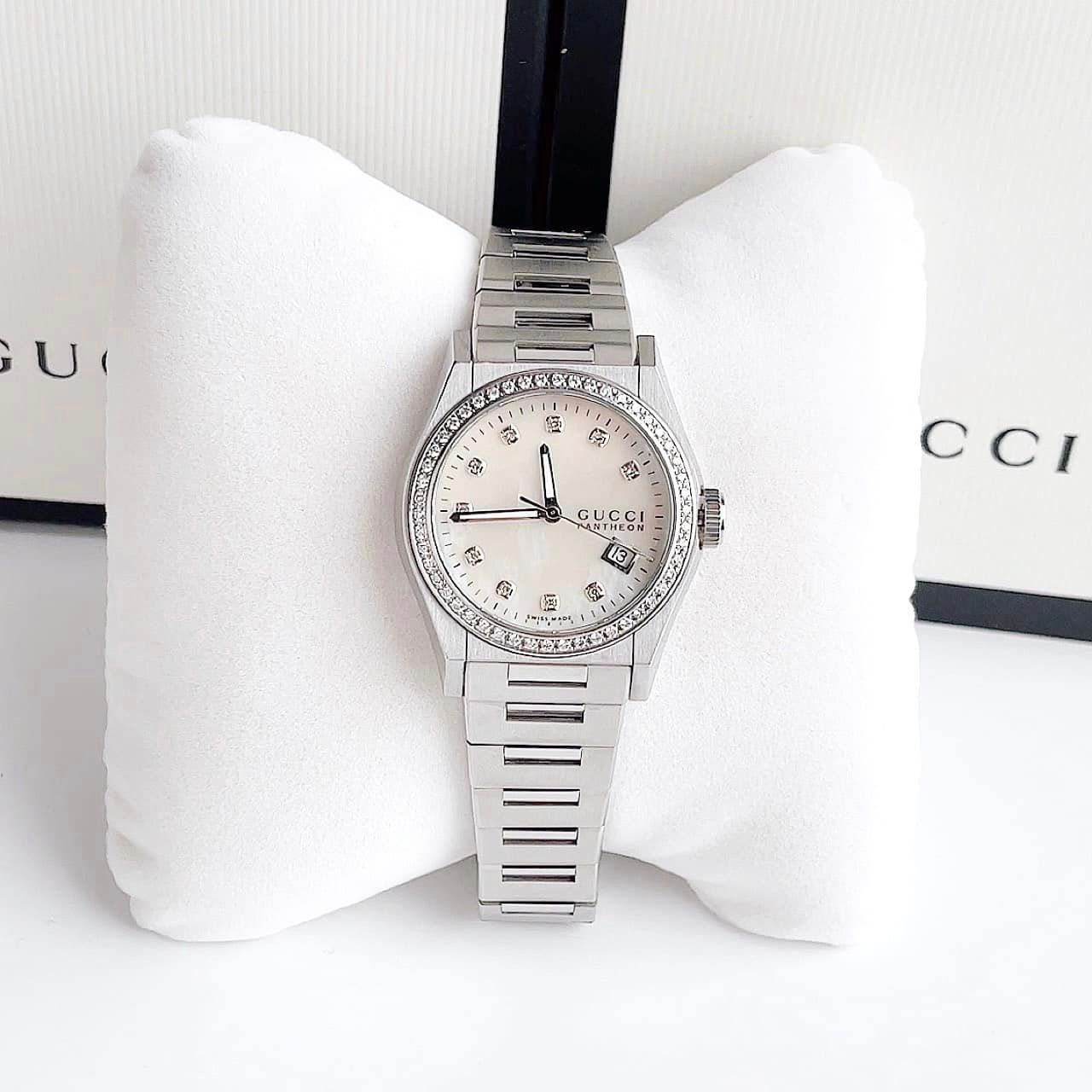 Gucci pantheon shop diamond watch
