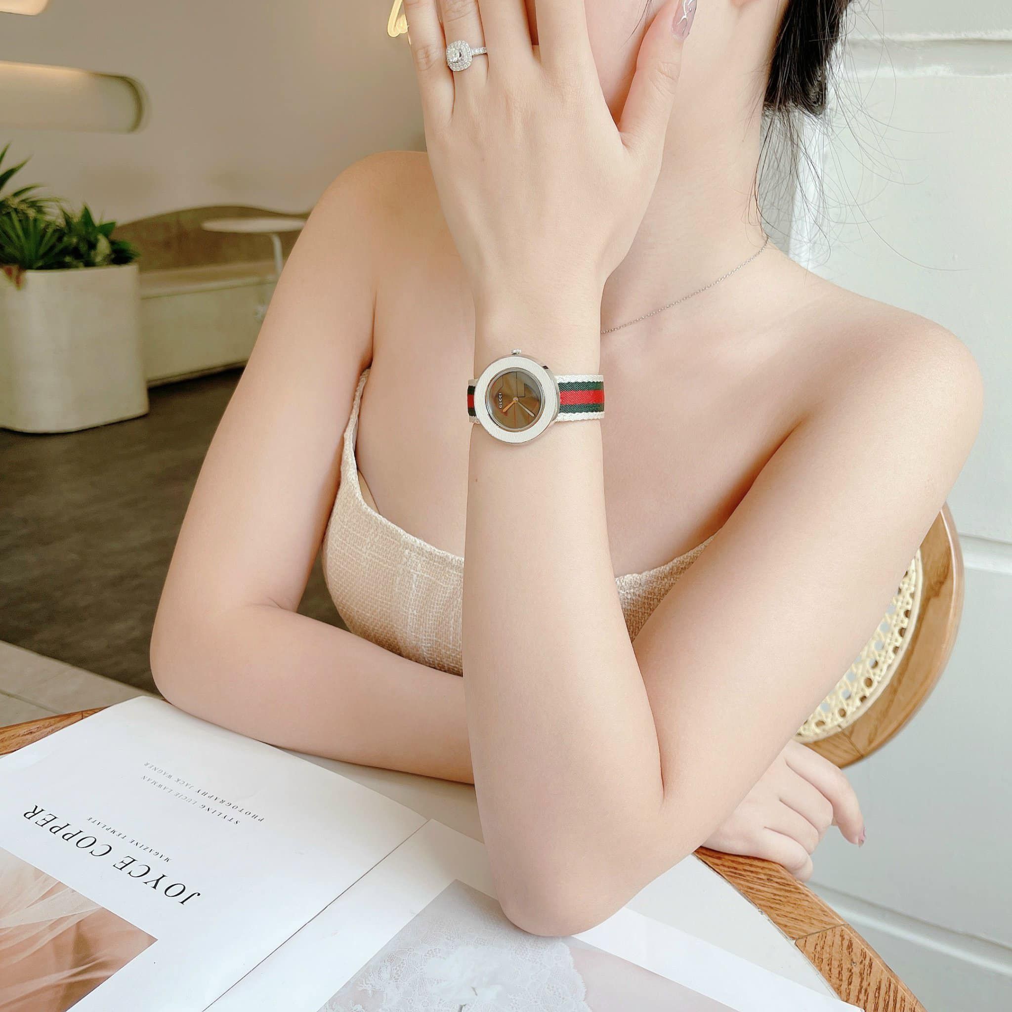 Gucci U-Play Medium Bandeau Watch YA129427 - Đồng Hồ Nữ