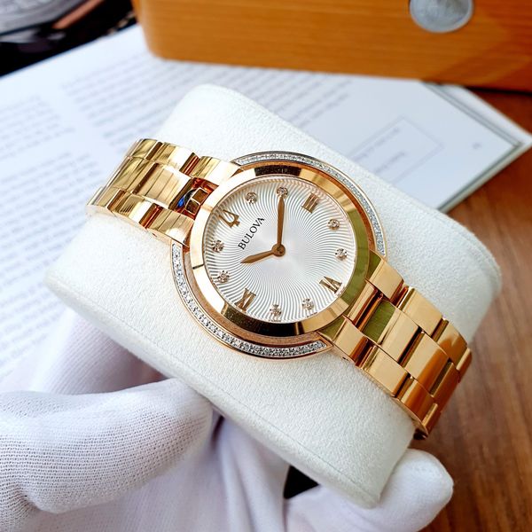 Bulova Rubaiyat Diamond Silver Dial Ladies Watch 98R248 ( NỮ ) – PhongWatch