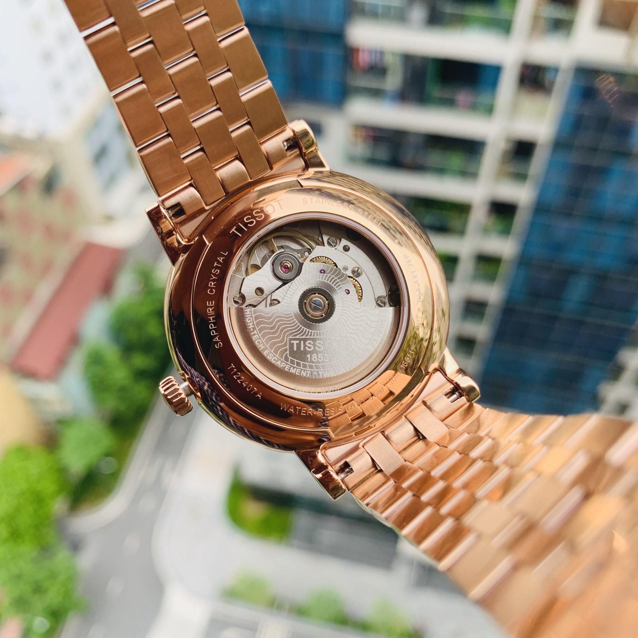 Tissot Carson Powermatic 80 Uomo – Orologio Automatico 40mm In Acciaio PVD Oro Rosa - Modello T122.407.22.033.00