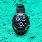 Omega x Swatch Bioceramic Moonswatch Mission On Earth Polar Lights SO33L103