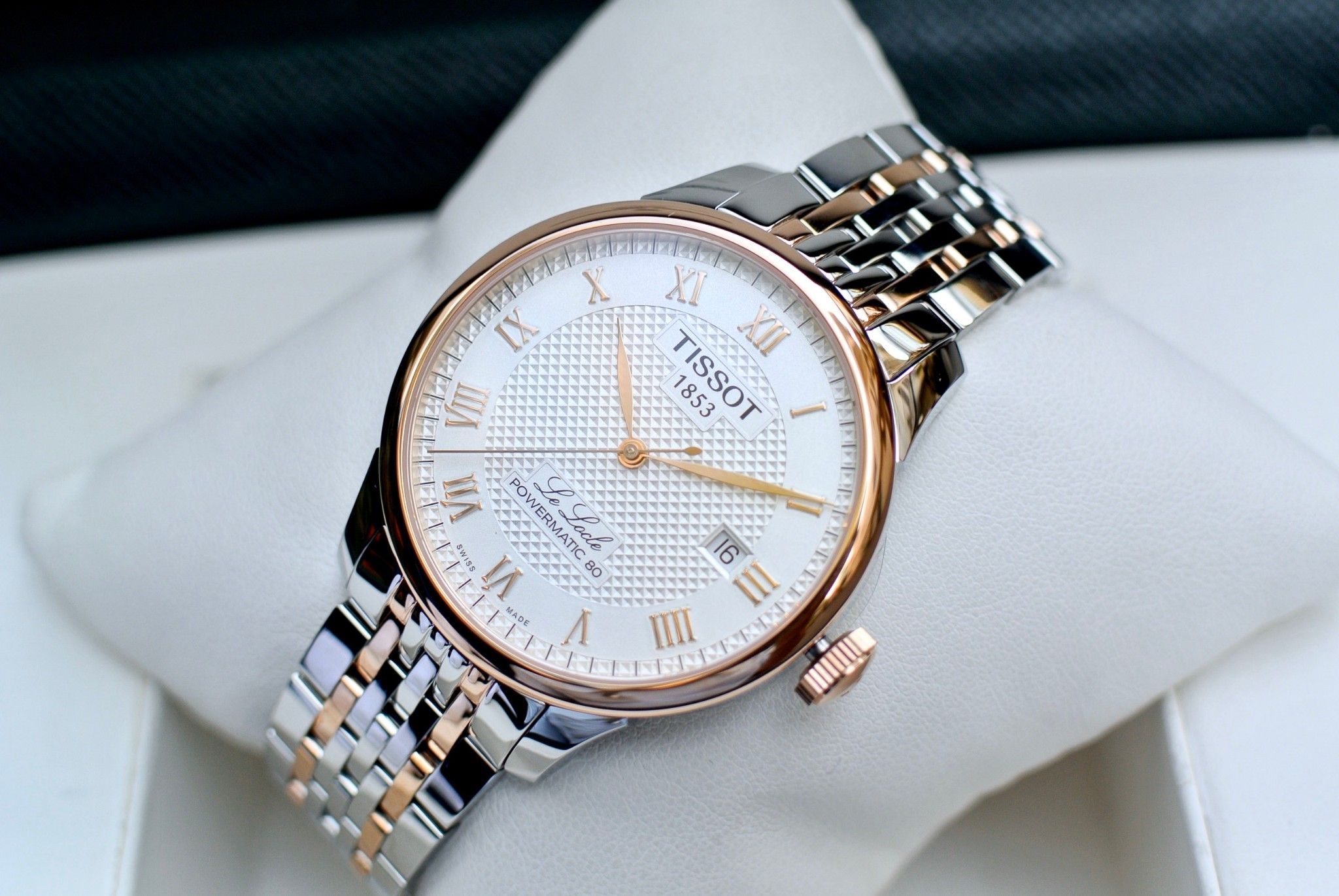 Tissot Le Locle Powermatic 80 Silver Dial 39.3mm Rose Gold