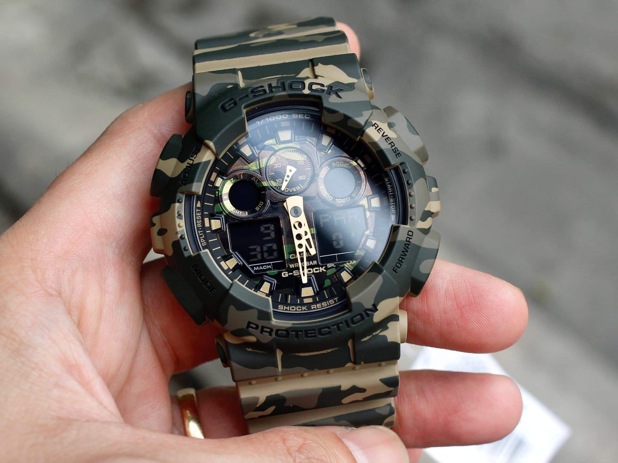 g shock ga 100 camo