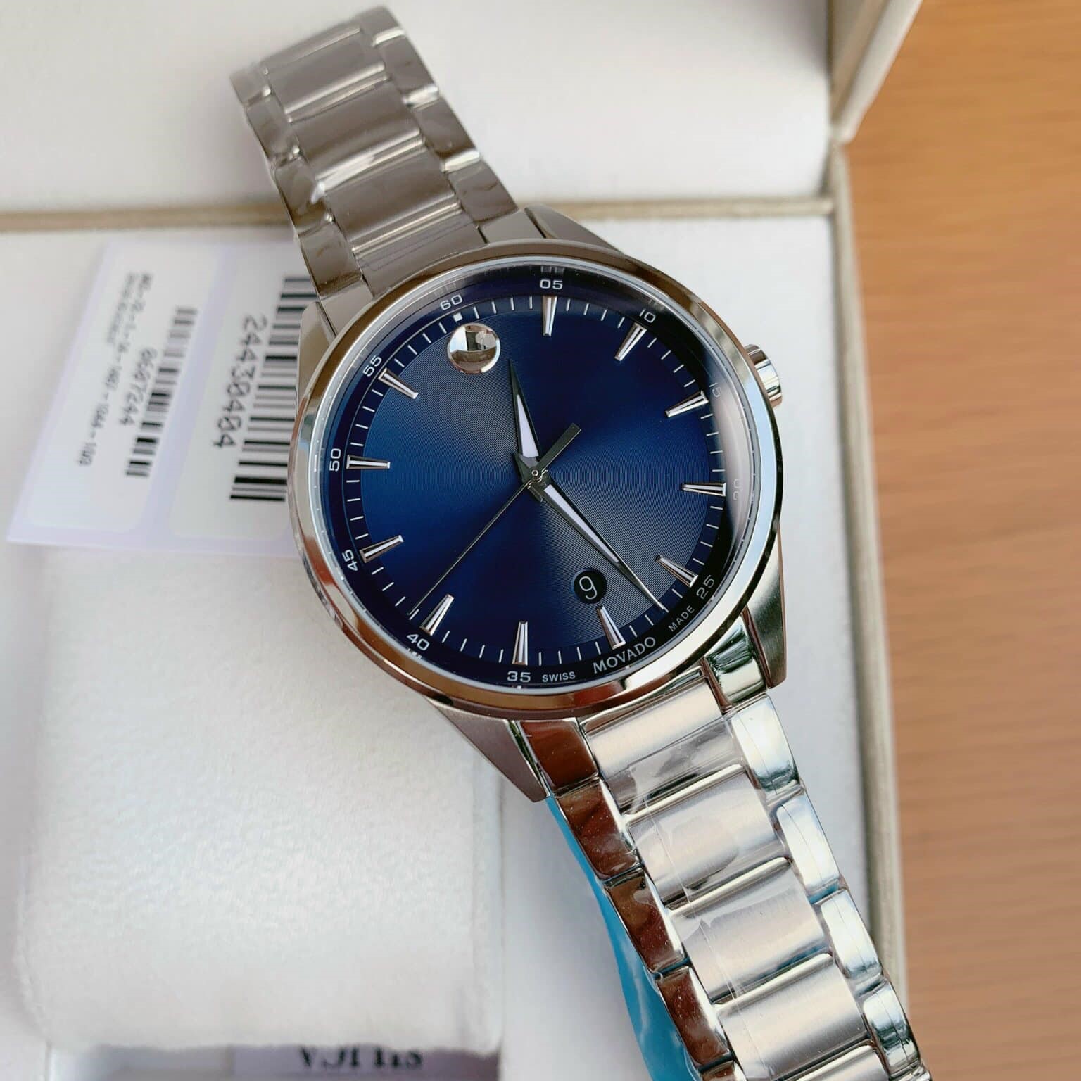 Stainless Steel Movado 0607244 Movado Stratus Blue 0607244