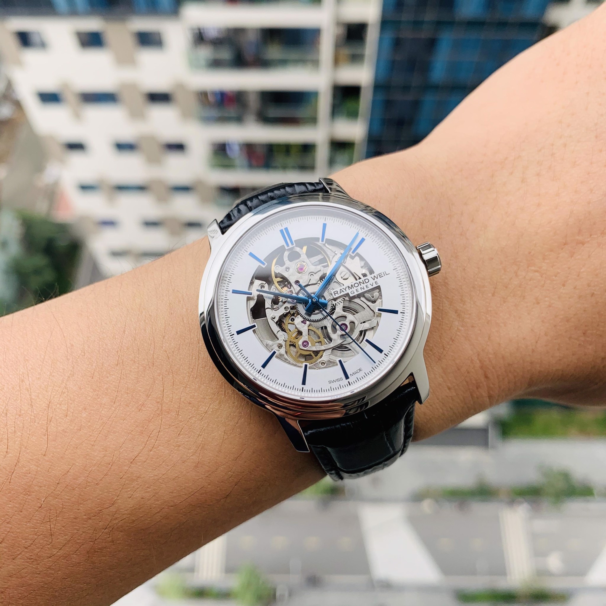 Raymond weil maestro skeleton best sale
