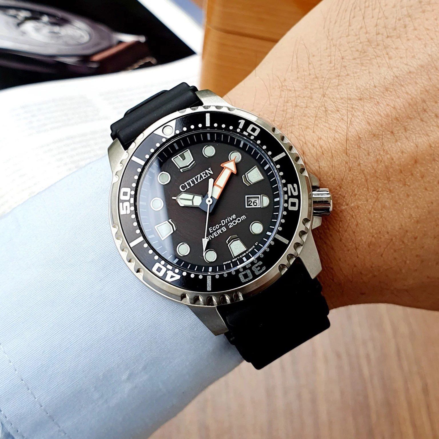 Arriba 81+ imagen citizen eco drive promaster diver