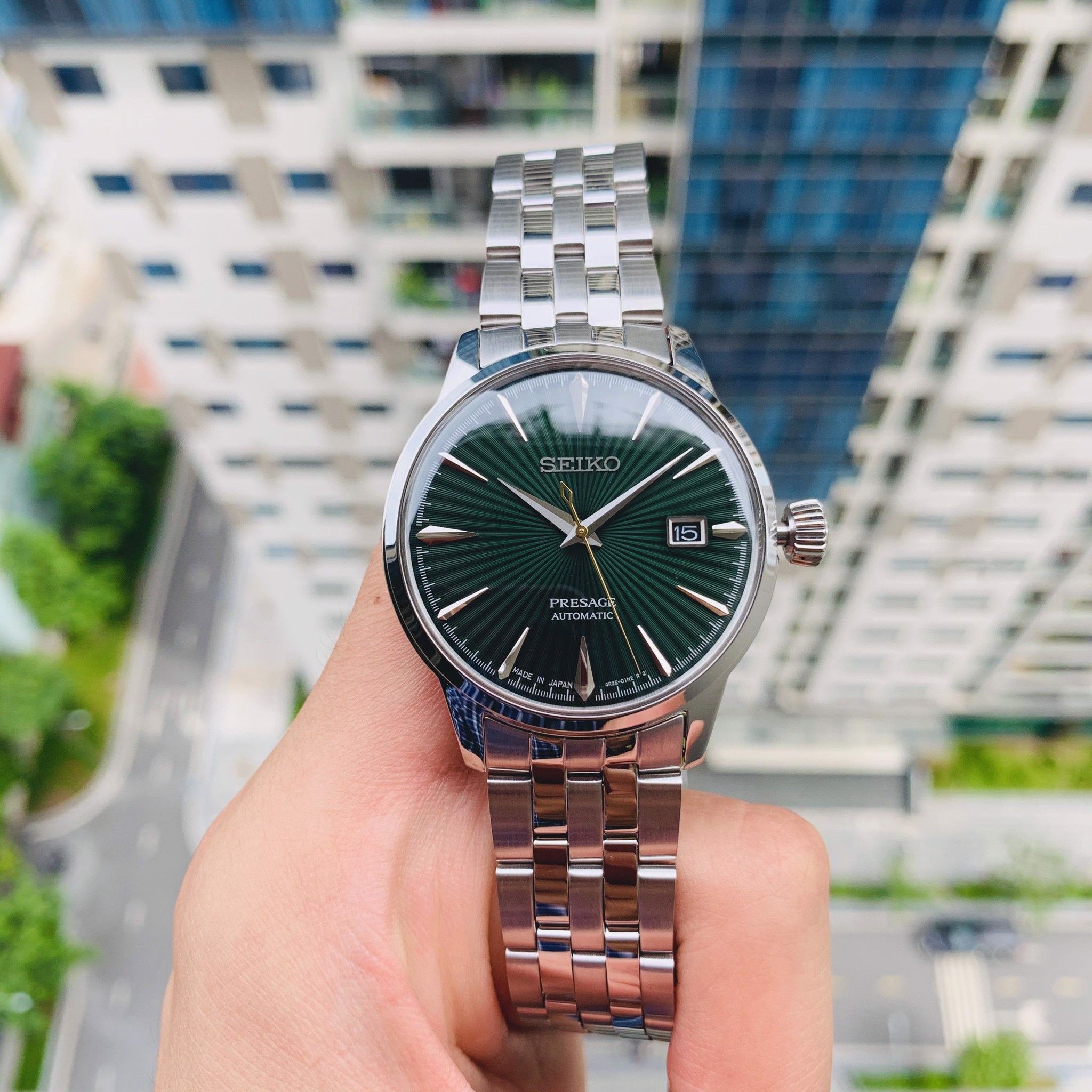 Seiko Cocktail Green SRPE15J1 ( SRPE15 ) - Chính Hãng Giá Tốt – PhongWatch