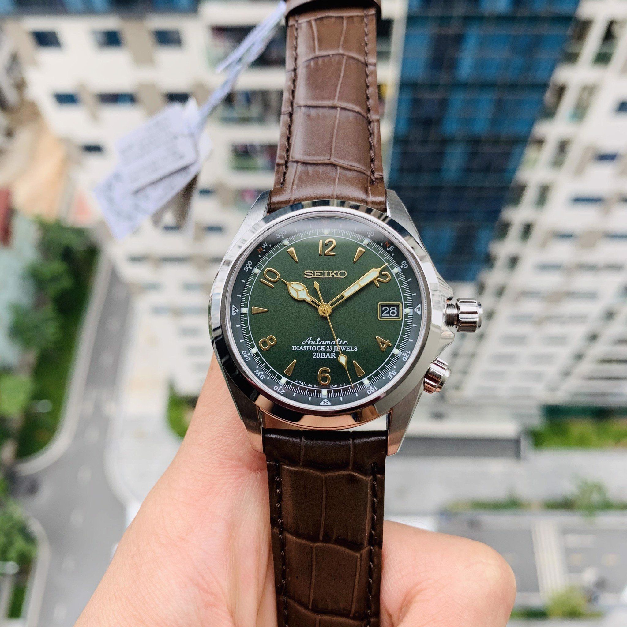 Seiko Alpinist Green SARB017 - Chính Hãng Giá Tốt – PhongWatch