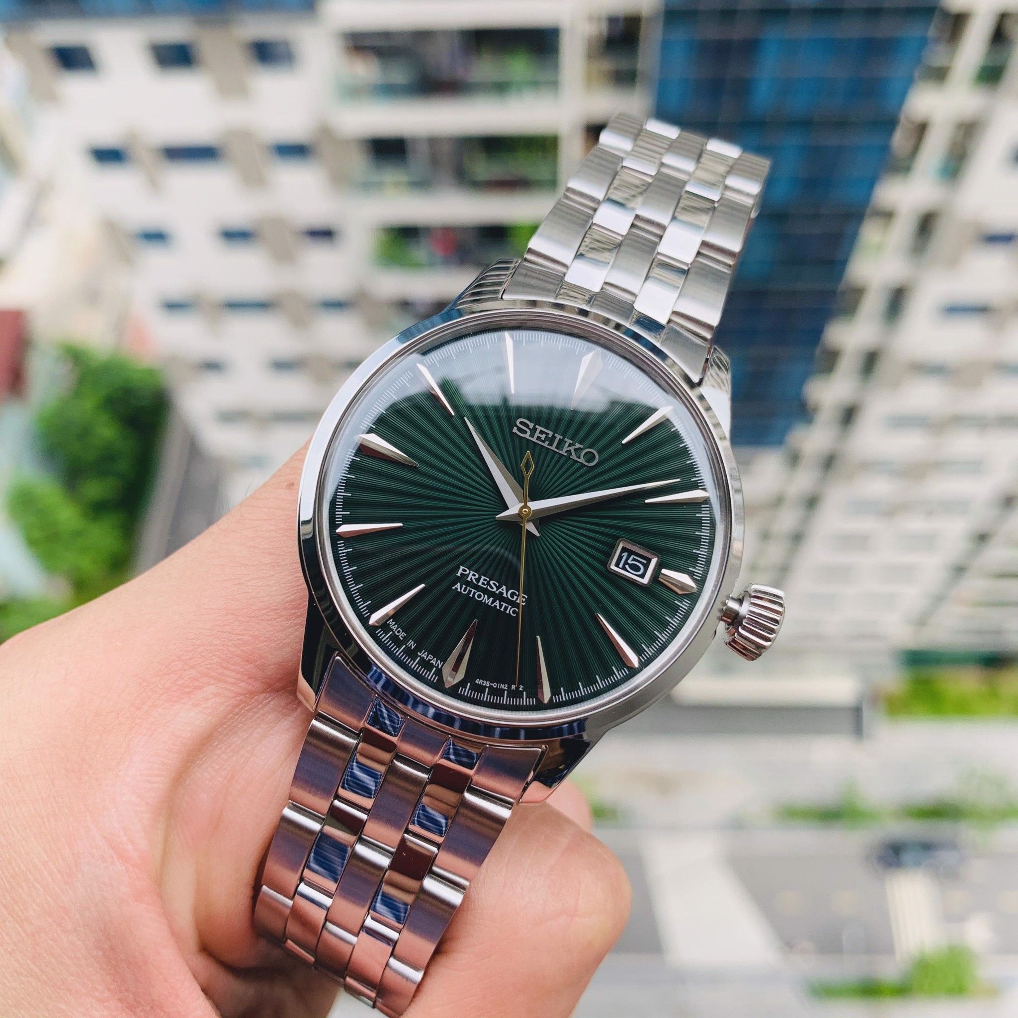 Seiko Cocktail Green SRPE15J1 ( SRPE15 ) - Chính Hãng Giá Tốt – PhongWatch