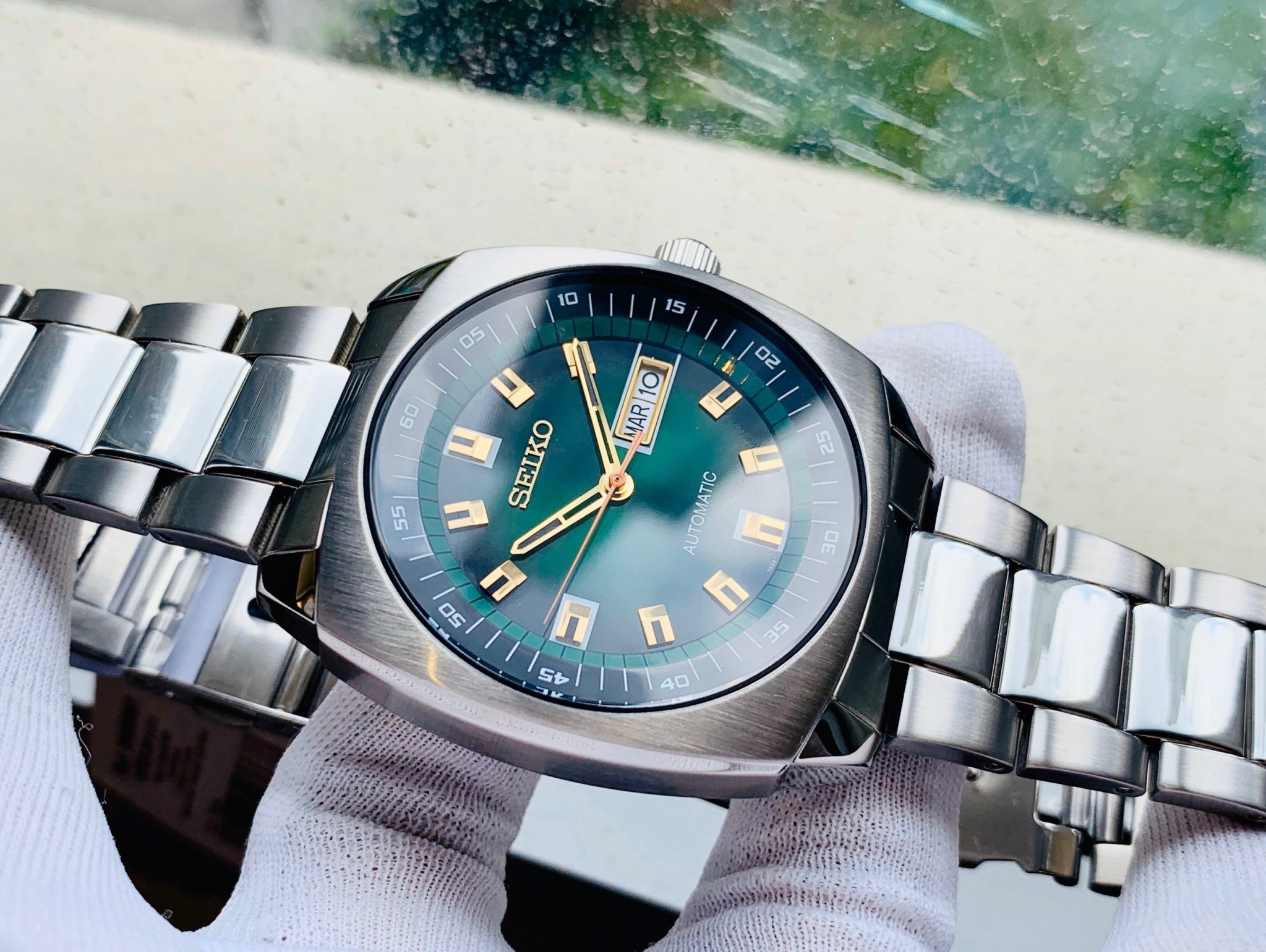 Seiko Recraft Automatic Green SNKM97 ( SNKM97K1 ) - Đồng Hồ Nam – PhongWatch