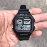A - Casio AE1200WH-1AVDF Dây Cao Su