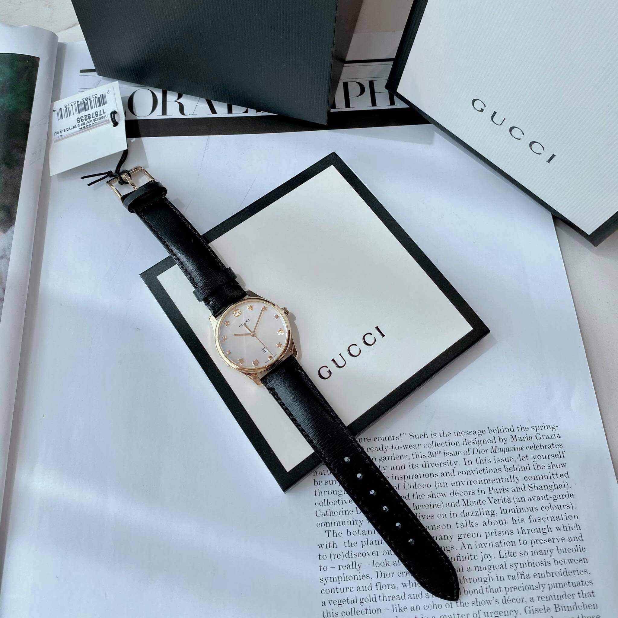 グッチ GUCCI Gタイムレス YA126589A ホワイト文字盤 新品 腕時計 レディース