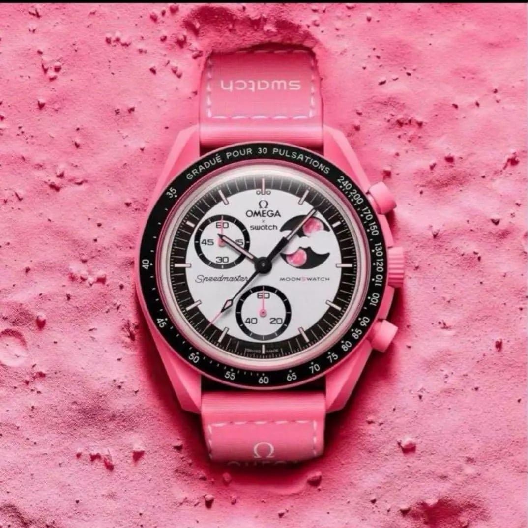 Omega x Swatch Bioceramic Moonswatch Mission to the Pink SO33P700