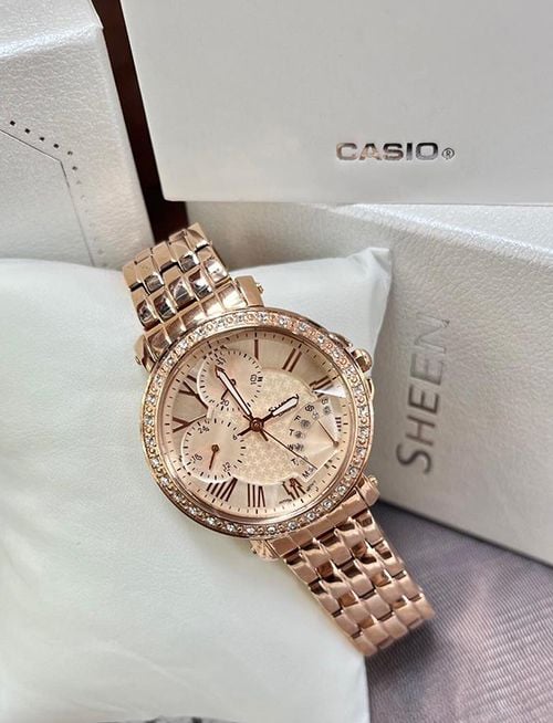 Casio Sheen Quartz SHN 3011PG 9A Women Watch SHN3011PG9A ng H PhongWatch