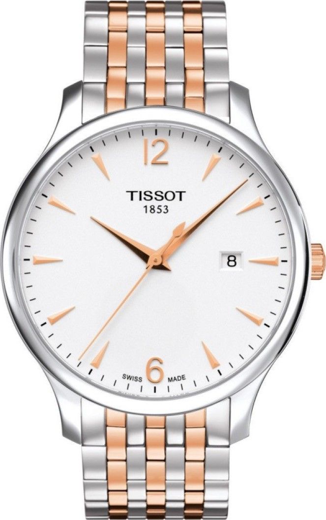 Tissot Tradition Orologio Uomo, Quarzo, Cassa 42mm In Acciaio, Quadrante Argento, Vetro Zaffiro