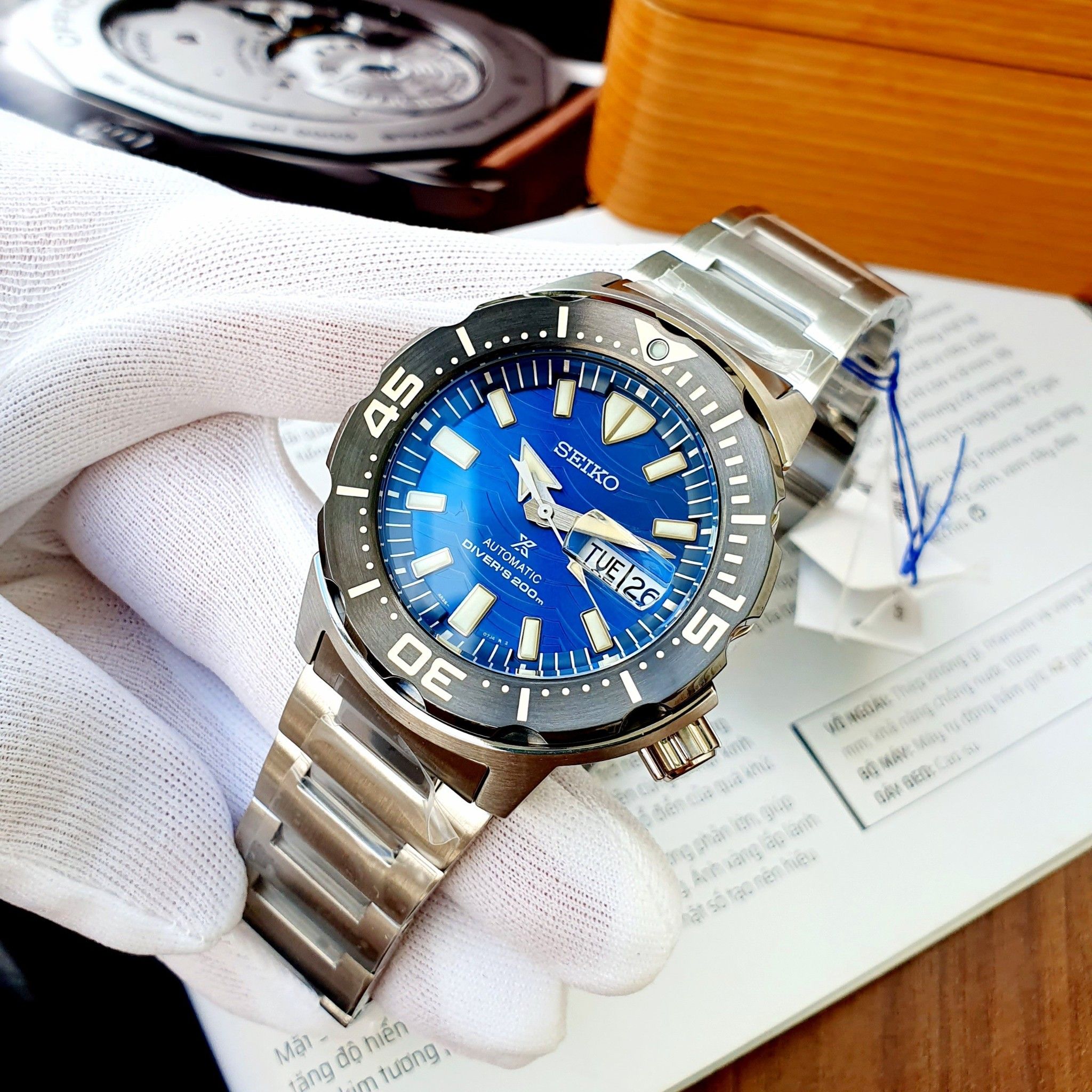 Seiko Automatic SRPE09K1 ( SRPE09 ) Monster 2020 Save The Ocean Specia –  PhongWatch