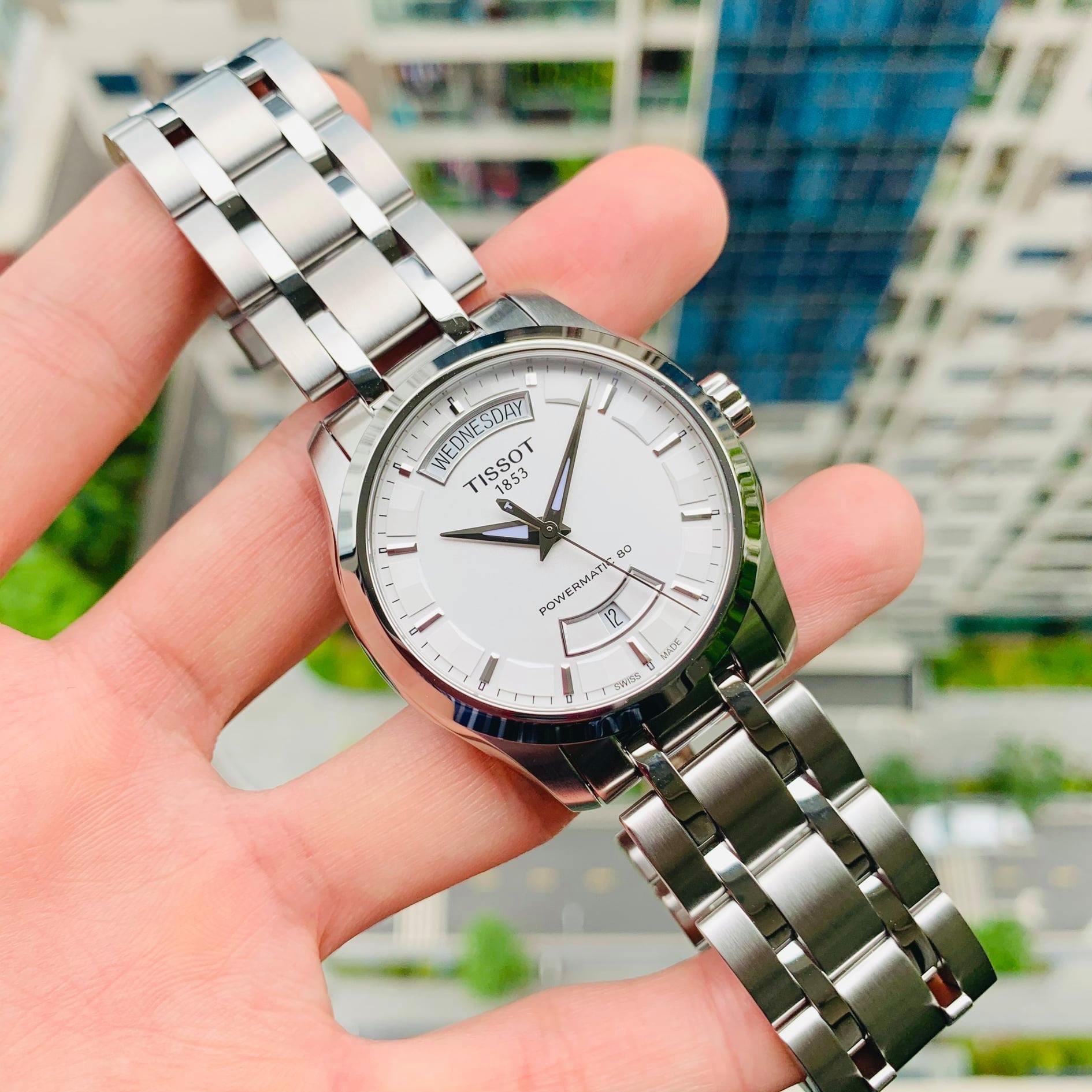 Tissot Couturier DayDate White T035.407.11.031.01