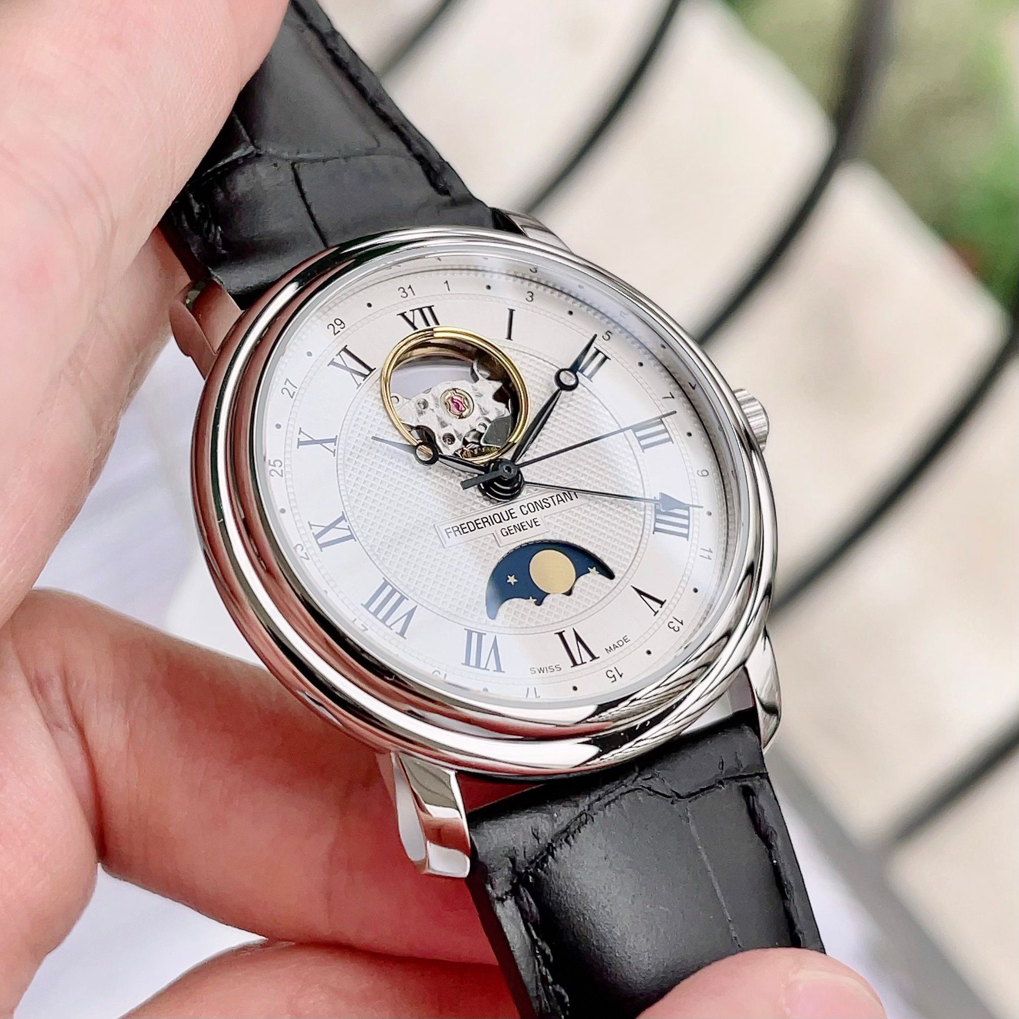 Frederique Constant Moonphase FC 335MC4P6 Chinh Hang Gia T t PhongWatch