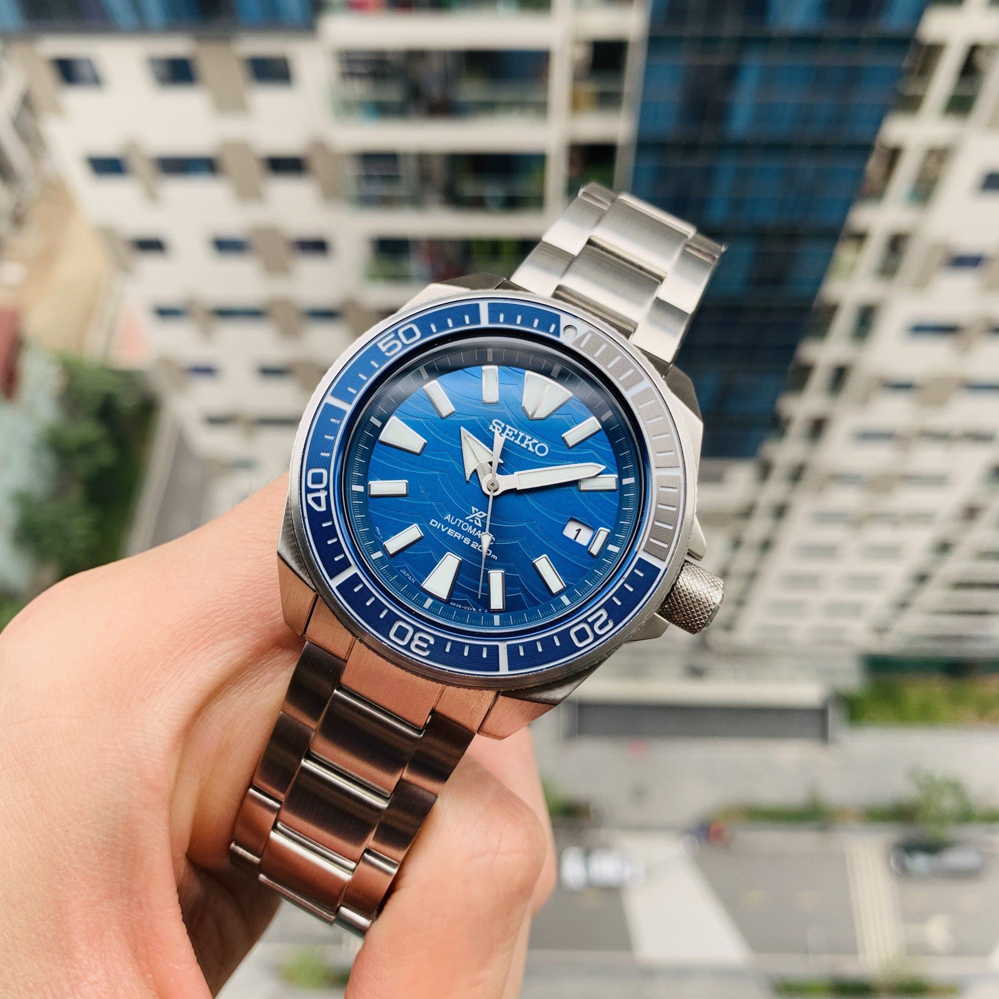 Seiko Samurai Blue Great White Shark SRPD23K1 - Chính Hãng Giá Tốt –  PhongWatch