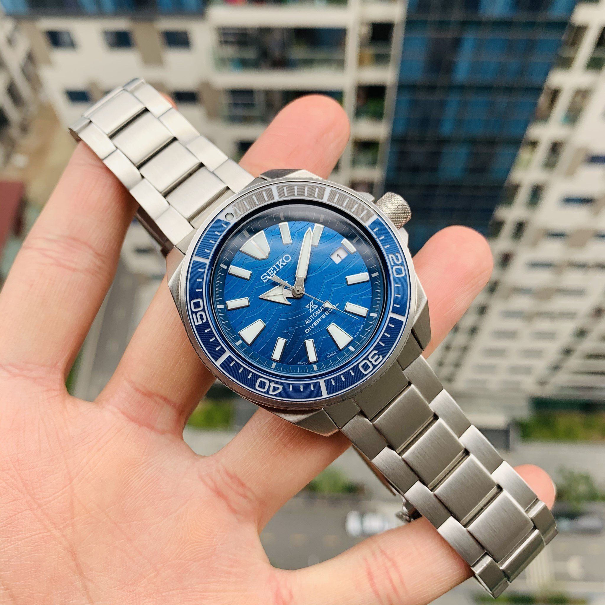 Seiko Samurai Blue Great White Shark SRPD23K1 - Chính Hãng Giá Tốt –  PhongWatch