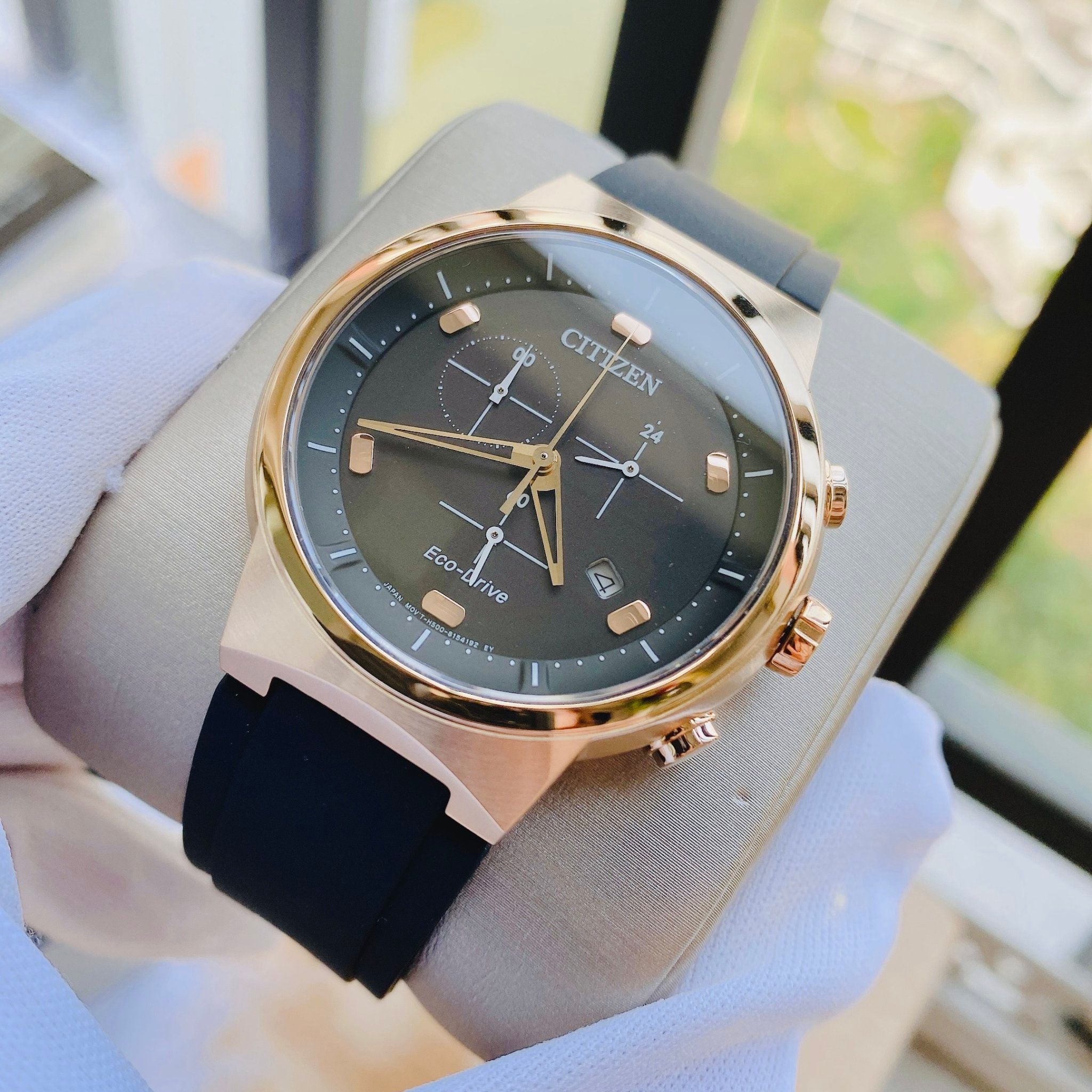 【CITIZEN 】エコドライブ　AT2403-15E Citizen Eco-Drive AT2403-15E Chronograph - Đồng Hồ Nam – PhongWatch