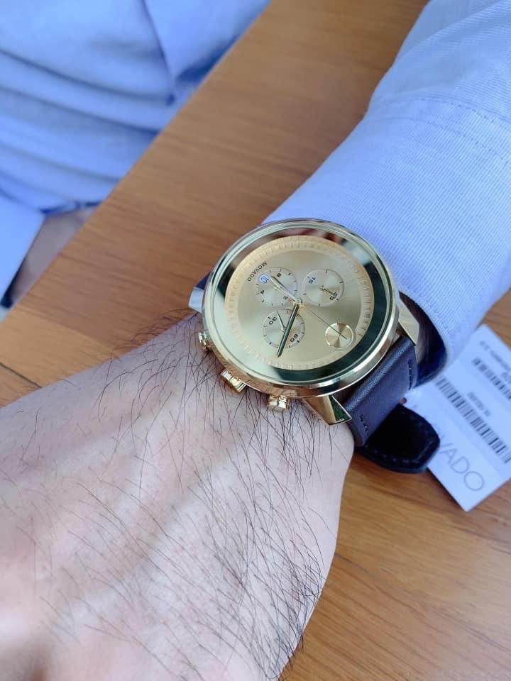 Movado Bold Gold Dial Chronograph 3600409 PhongWatch