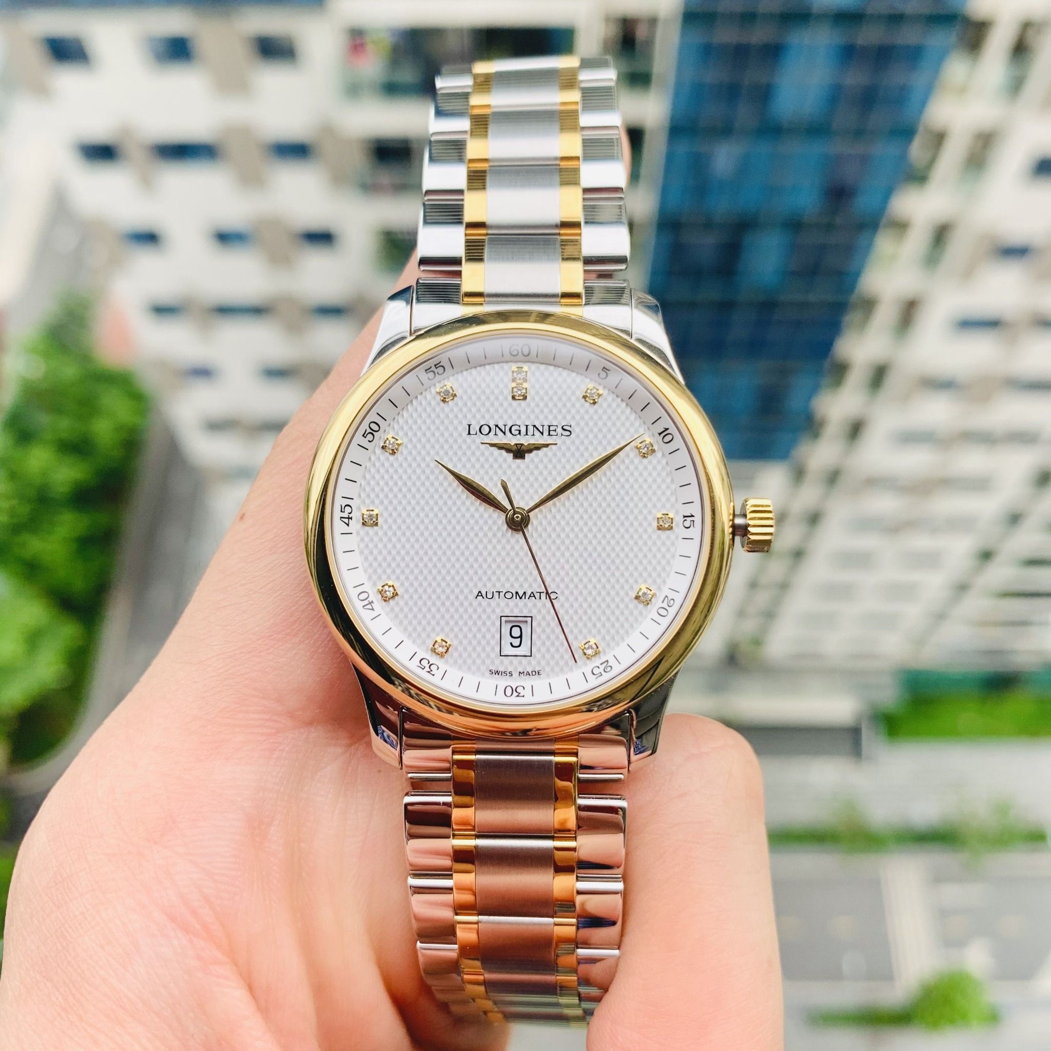 Longines Mas.ter Collection Diamond DemiGold 18K L2.628.5.77.7 L26 PhongWatch