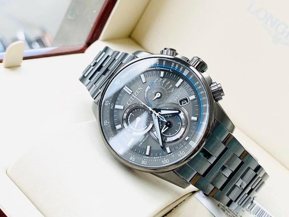 Citizen Eco Drive AT4127 52H Pcat Multifunction Charcoal Grey Watch PhongWatch