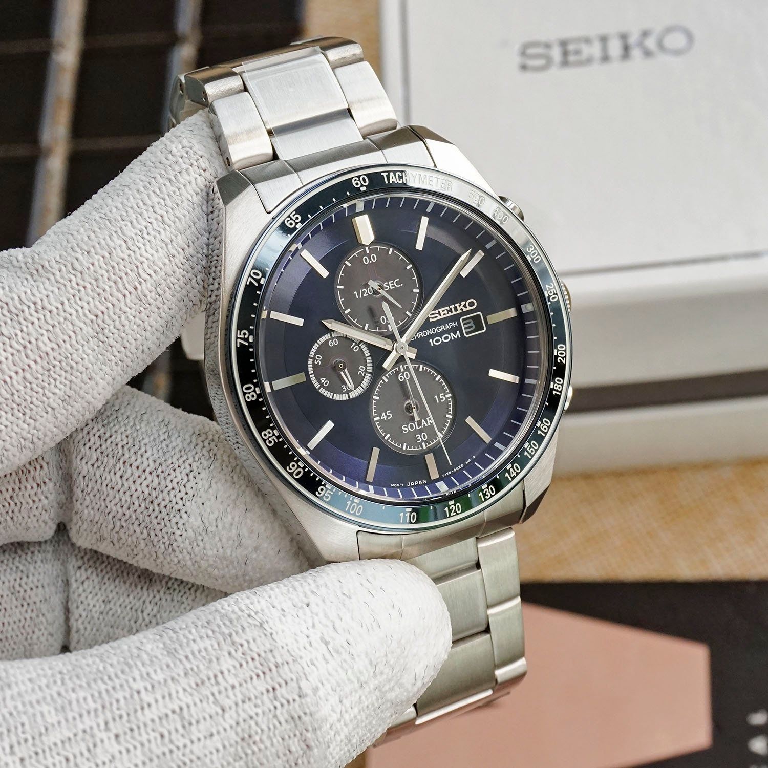 Seiko Solar SSC719P1 Chronograph Chính Hãng Giá Tốt PhongWatch