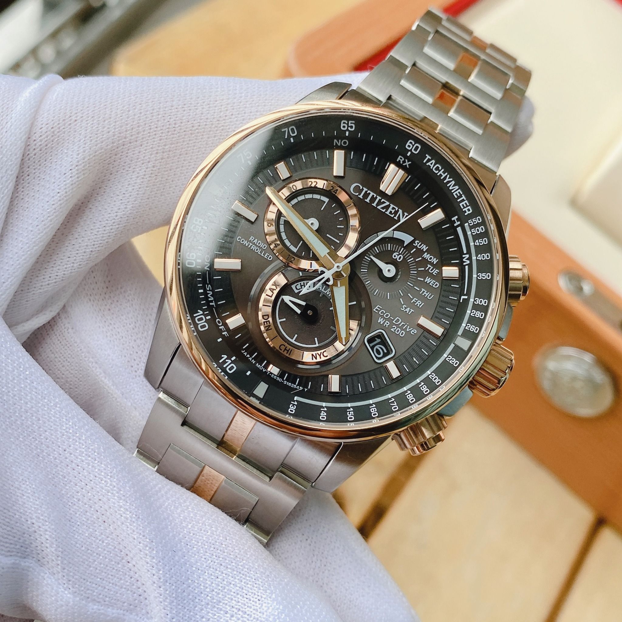 Citizen Eco-Drive AT4126-55E Perpetual Choronograph A-t Pcat ( AT41265 –  PhongWatch