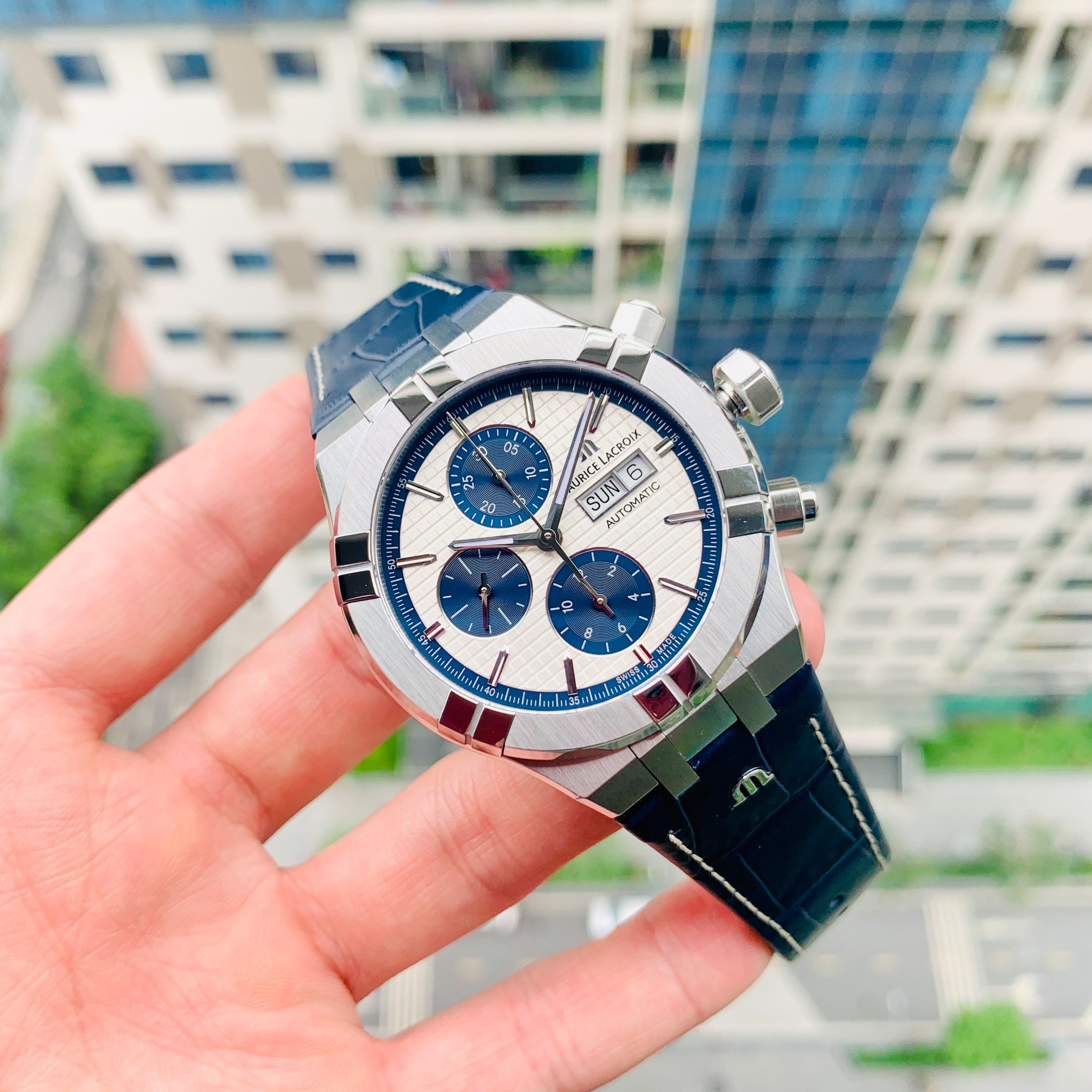 Maurice Lacroix AI6038-SS001-131-1 自動巻き AIKON AUTOMATIC CHRONOGRAPH - AIKON collection