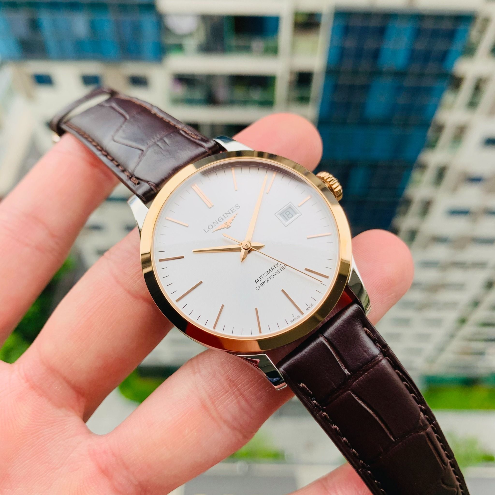 Longines record gold discount