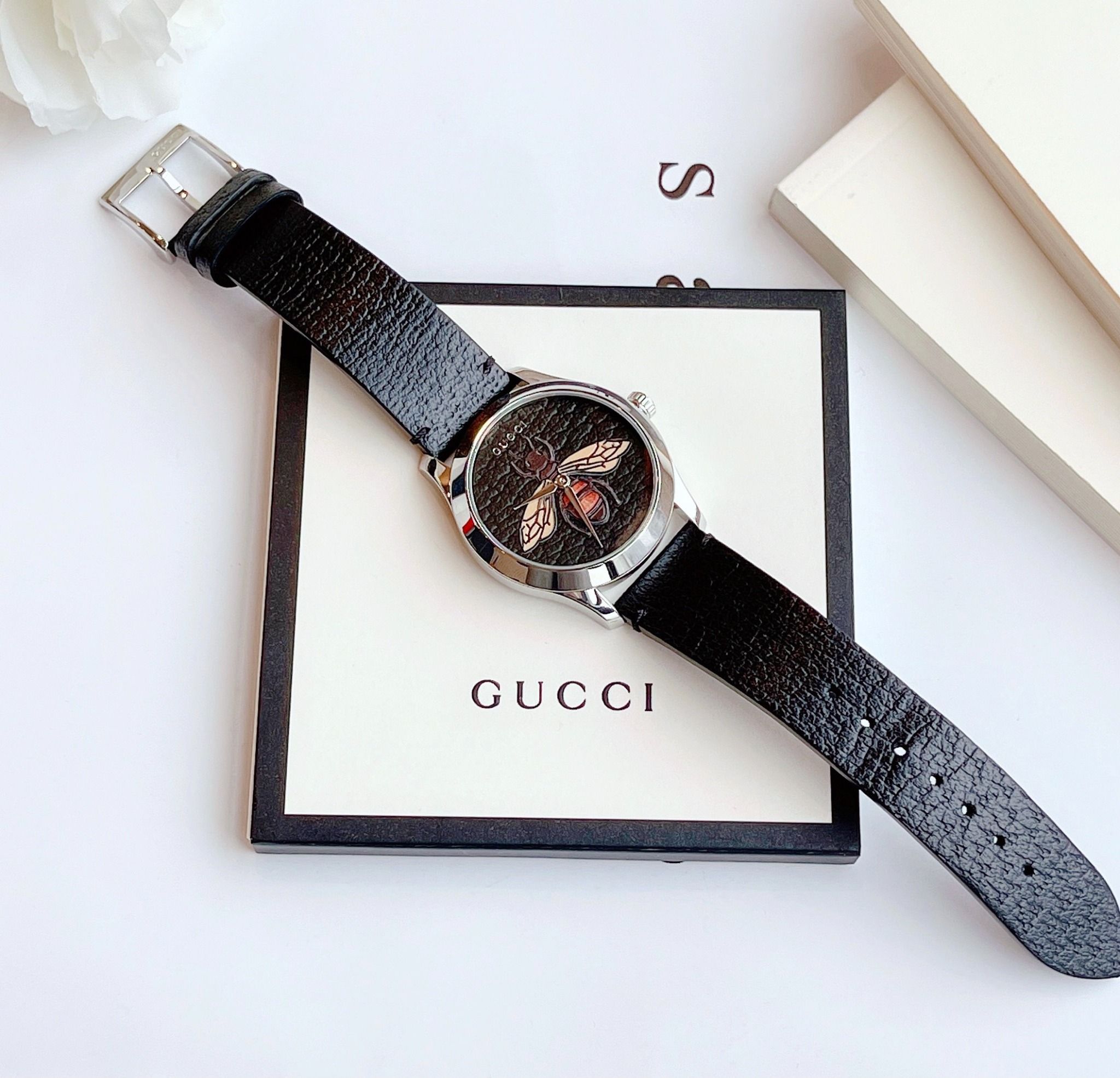 Gucci G-Timeless Black Dial YA1264067 - Đồng Hồ Nữ -Chính Hãng Giá Tốt –  PhongWatch