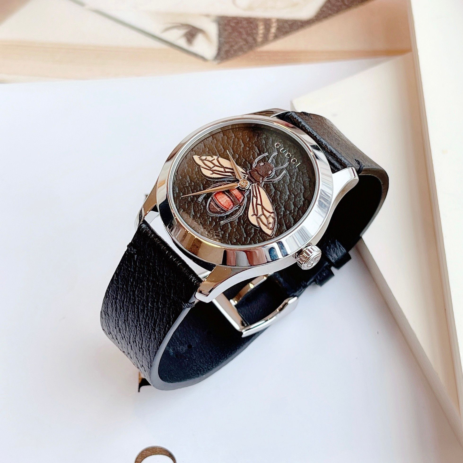 Gucci G Timeless Black Dial YA1264067 ng H N Chinh Hang Gia T t PhongWatch