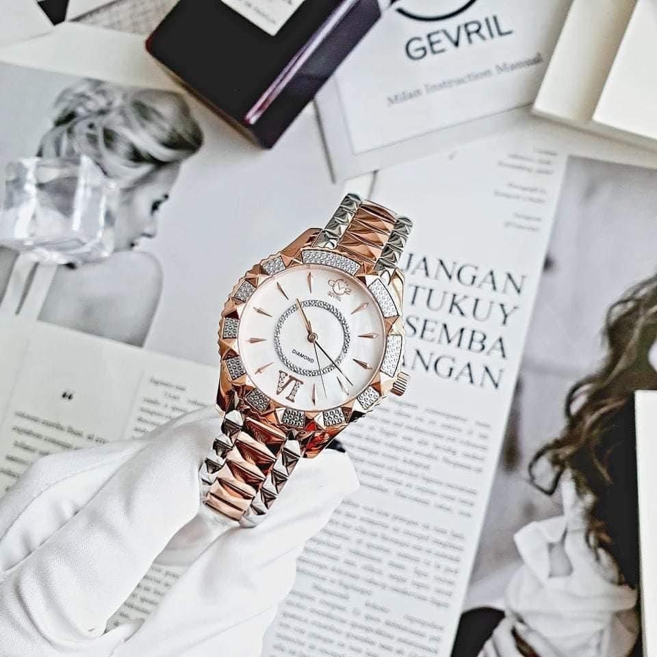 GV2 By Gevril 11716 929 Women s Venice Diamond Quartz Watch N