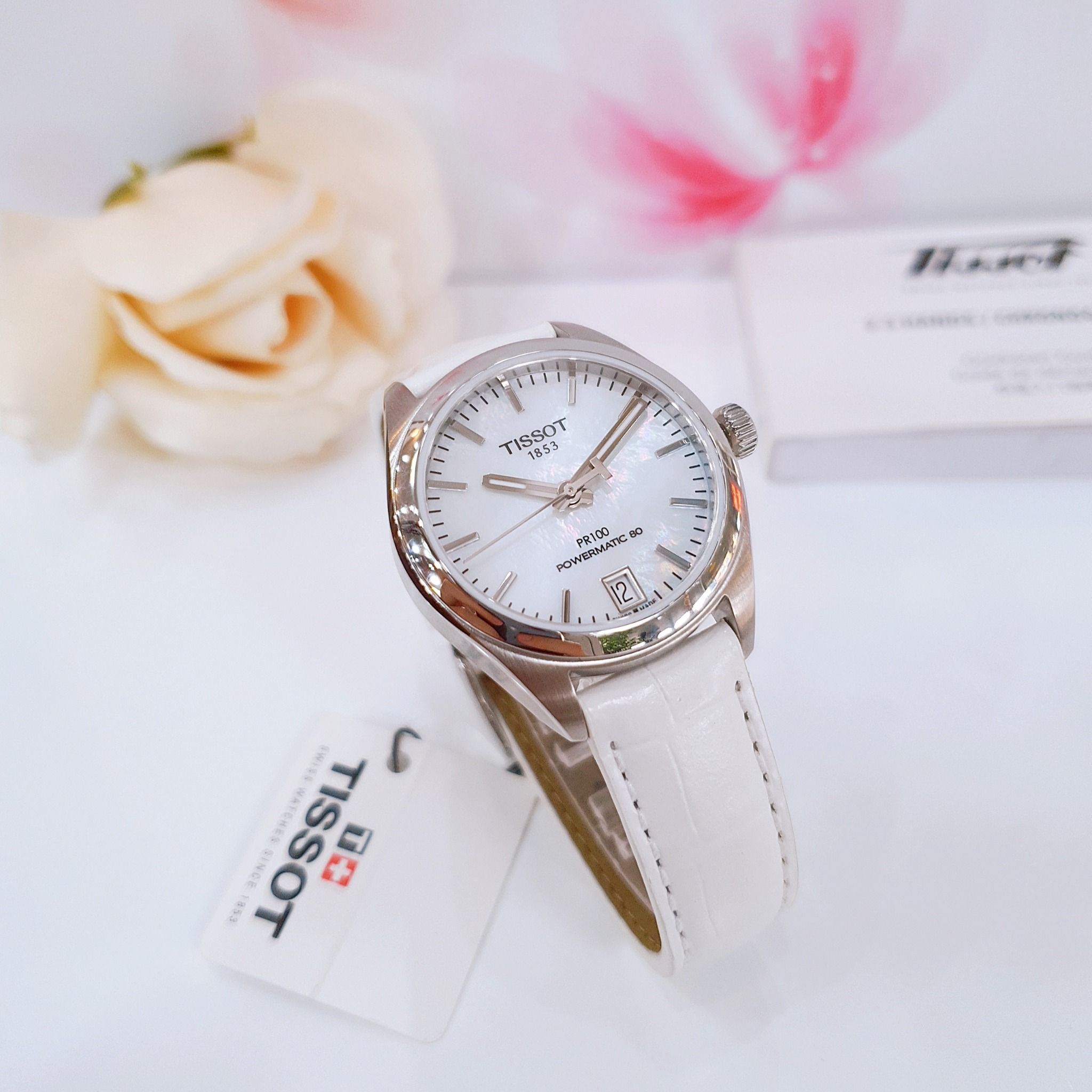 Tissot PR100 Powermatic 80 Lady T101.207.16.111.00 T1012071611100 PhongWatch