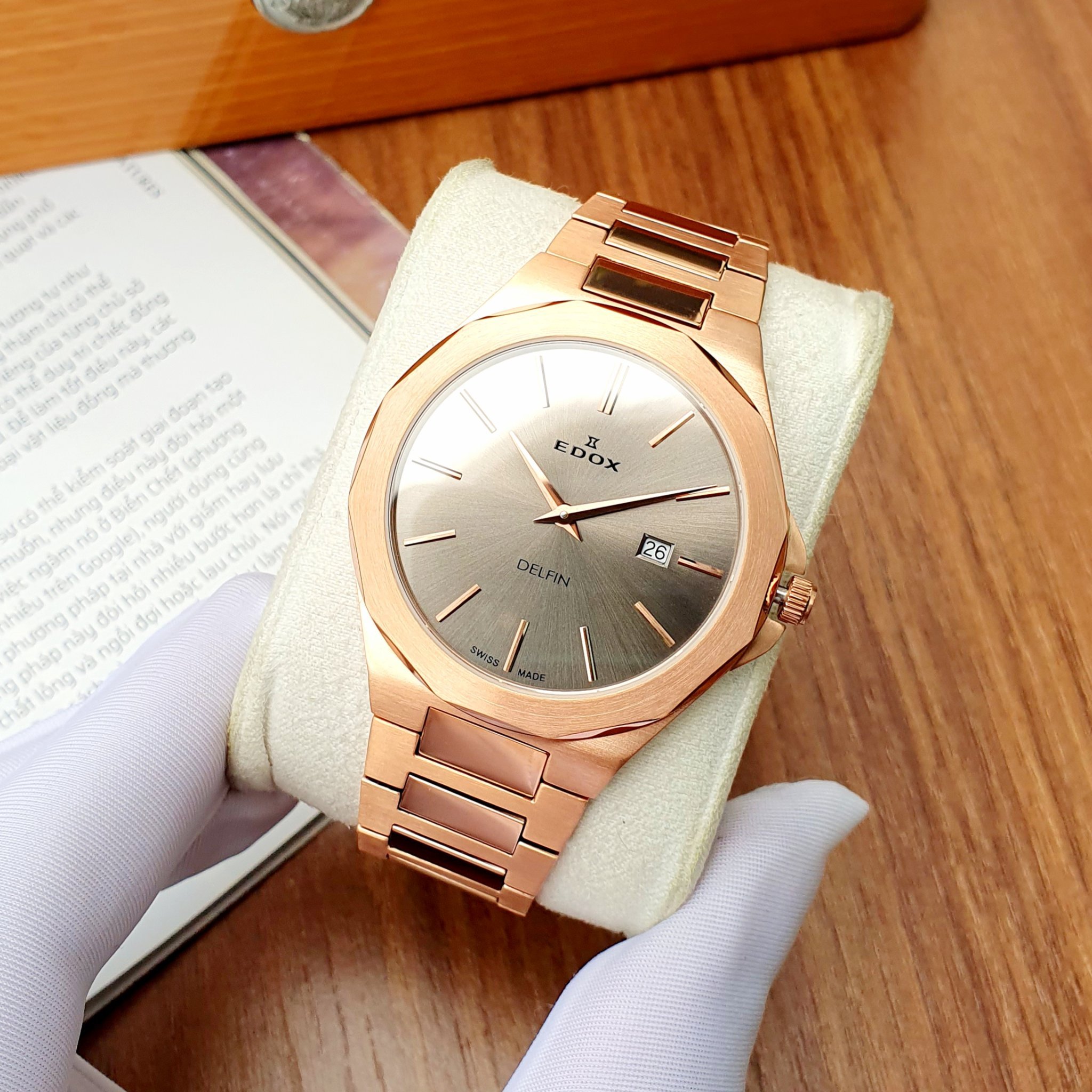 Edox rose outlet gold