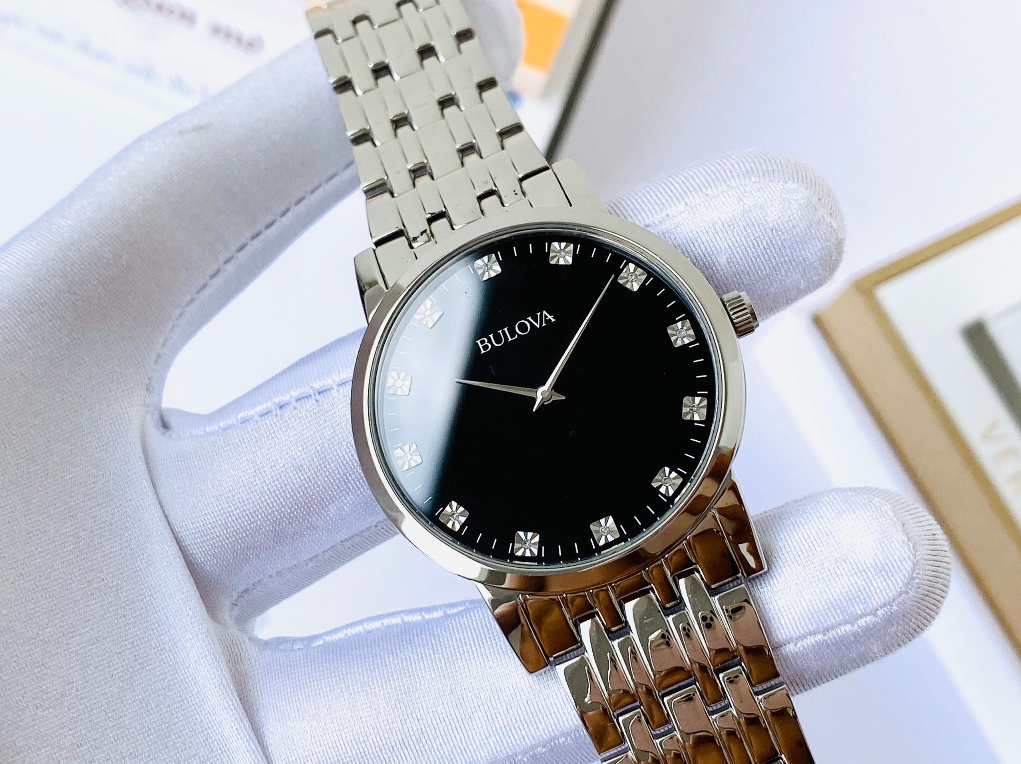Bulova 96D106 Diamond Black Watch 38mm ng H Nam PhongWatch