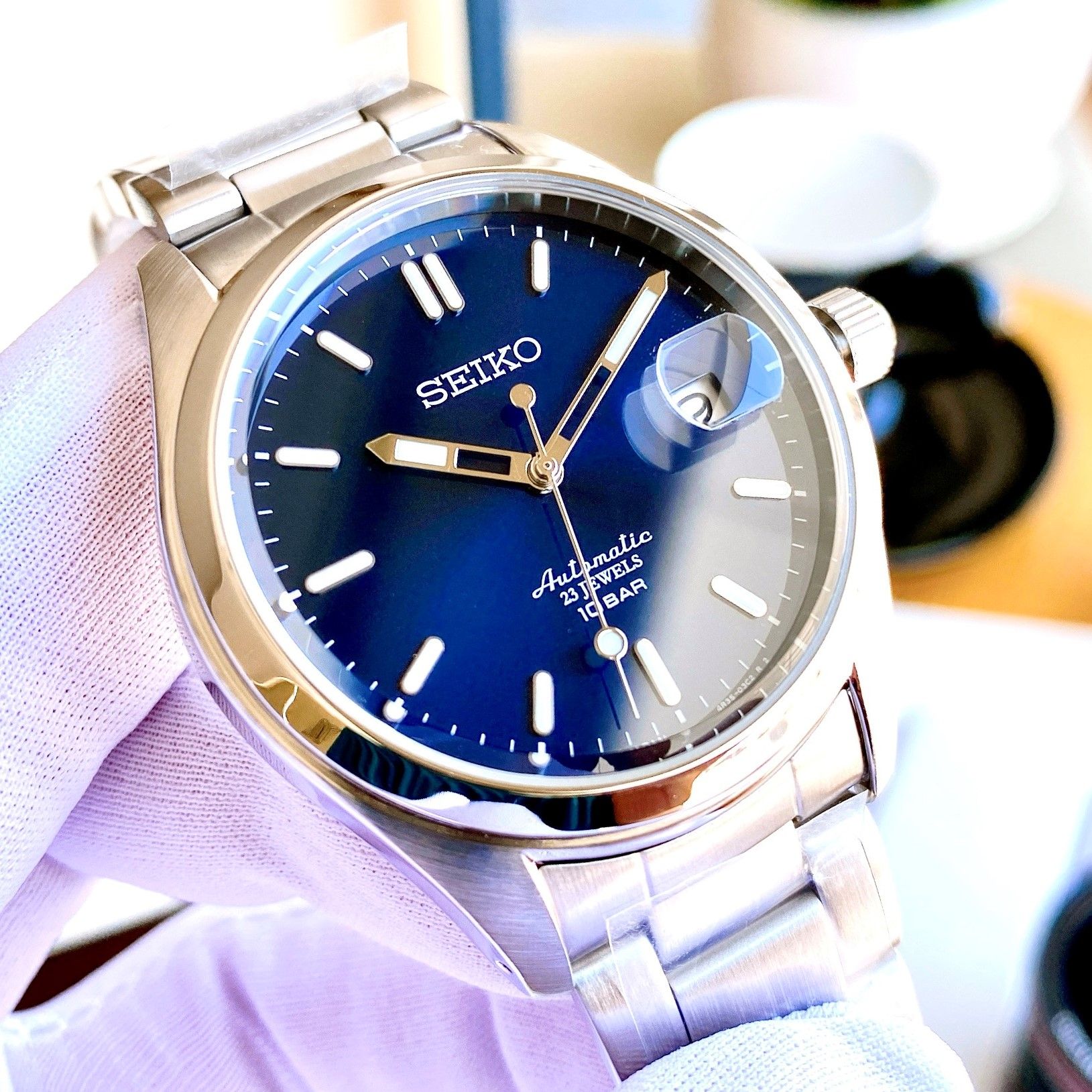 Arriba 77+ imagen blue seiko