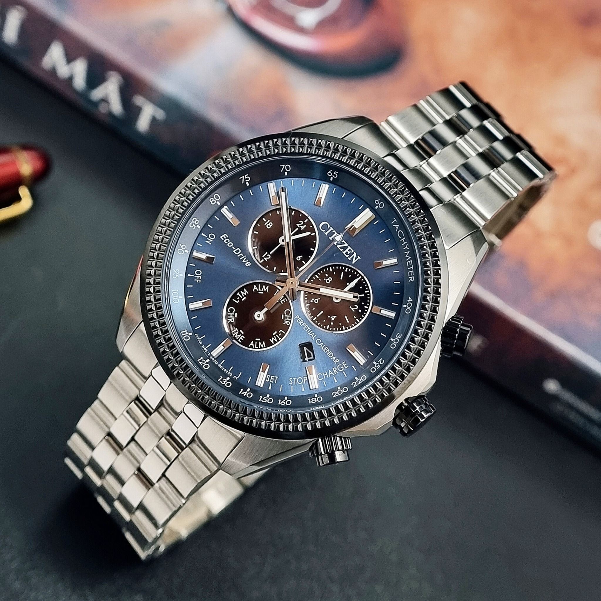 CITIZEN ECO-DRIVE BRYCEN Orologio da uomo cronografo - AT0361-57L