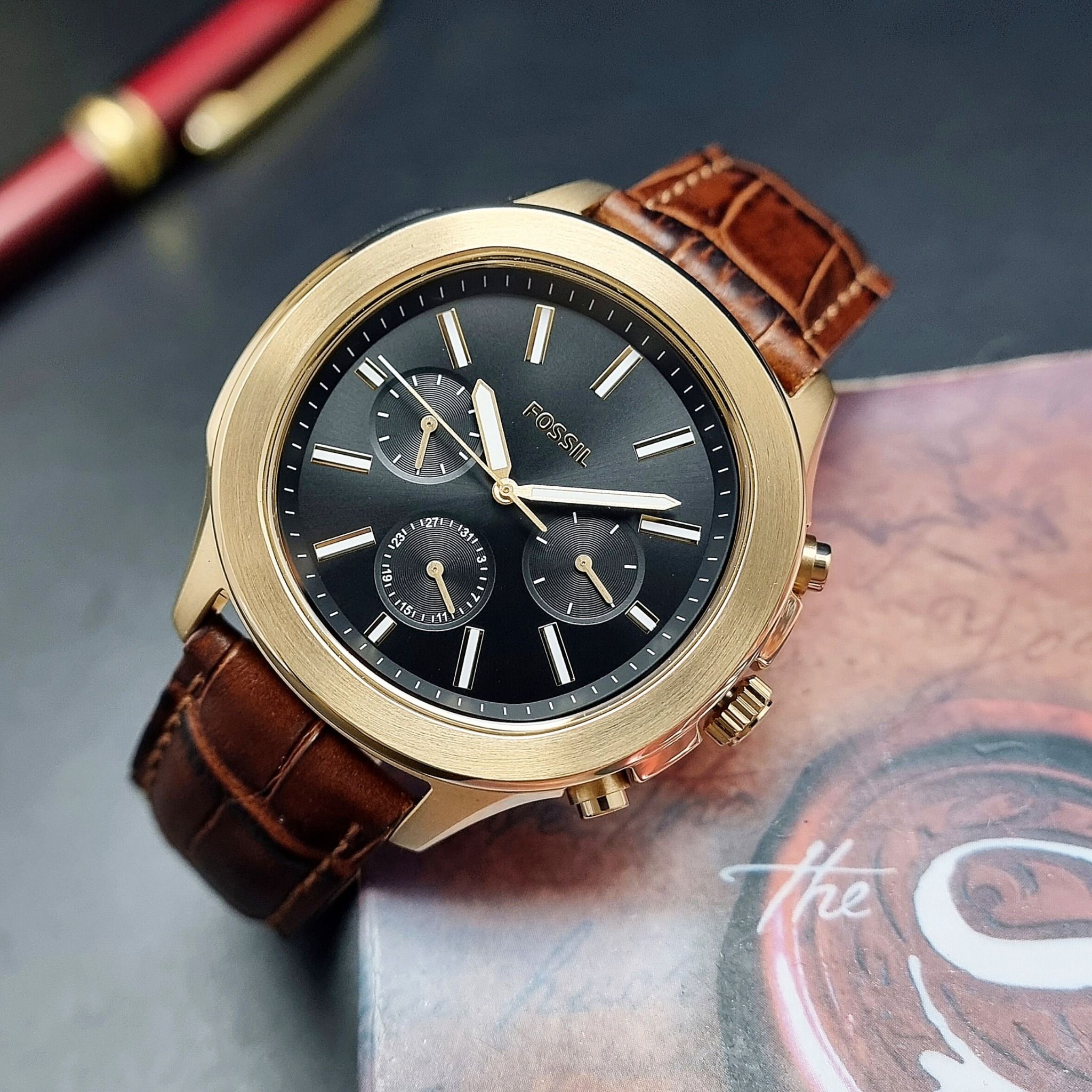 Fossil Quartz BQ2593 Chnorograph - Đồng 